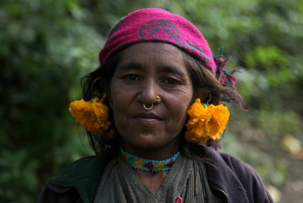 Bauernfrau, Westnepal.
