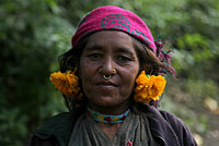 Bauernfrau, Westnepal.