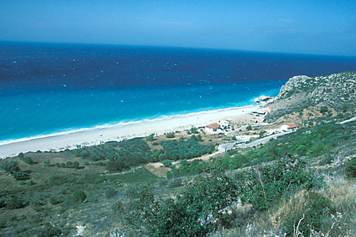 Badestrand Kadisma, Lefkas, Griechenland, 1993